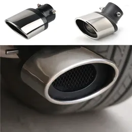 Universal Stainless Steel Car Exhaust Muffler Tip Pipes Covers For Mokka Corsa D Astra G J H Insignia Vectra