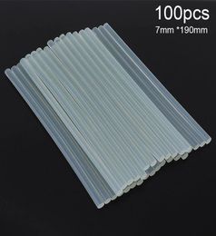 High Quality 100PcsLot 7mm x190mm Melt Glue Sticks For Electric Glue Gun Craft Album Repair Tools For Alloy Accessories2698432