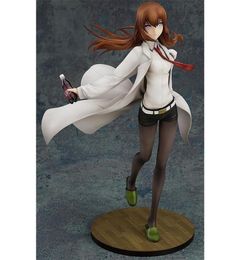 Japanese anime Steins Gate 21cm Makise Kurisu PVC Action Figure Laboratory Member 004 18 Scale Painted Model Collection Toys T2001735490