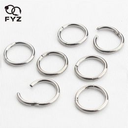 18G 16G 14G ASTM 36 Nose Rings Piercings Faux Septum Rings Hinged Clicker Segment Nipple Rings Piercing Nose Jewelry 240117