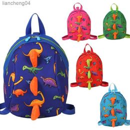 Backpacks School bag children's school bag dinosaur cartoon kindergarten backpack Korean version of cute baby anti-lost book backpack