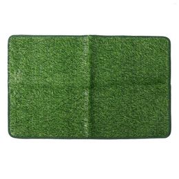 Dog Apparel Comfortable Artificial Grass Pee Pad Large Size Prevent Slip Soft Reusable Potty Training Rug Mat For Indoor