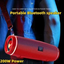 Portable Speakers New Wireless Bluetooth 200W High Power Portable Bass Outdoor Wireless Audio 3D Surround Bluetooth Speaker TWS/FM/Voice Prom J240117