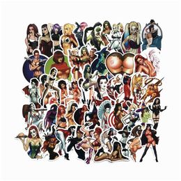 Car Stickers 50Pcs Bad Y Bikini Girl Devil Car Sticker For Motorcycle Iti Skateboard Laptop Lage Guitar Waterproof Halloween Decals Dr Dhx65