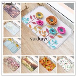 Carpets Hongbo New Creative Rugs Washable Beautiful Flower Floral Carpet Mats Bedroom Non-Slip Floor Mats Area Rug for Living Roomvaiduryd