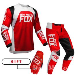 2022 Dirt MoFox MTB Jersey Pants Gear Set MX Combo Motorbike Outfit Motocross Racing Enduro Suit Men Off-road Moto Gloves Kits