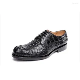 Dress Shoes Ouluoer Arrival Thailand True Crocodile Leather Men Business Formal