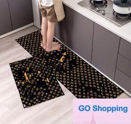 Top Kitchen Floor Mat Strip Non-Slip, Waterproof and Oil Resistant Absorbent Pads Home Doorway Disposable Floor Mat Carpet Stain-Resistant Door Mats