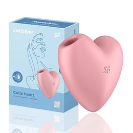 Satisfyer Cutie Heart Lovingly designed woman sex toy mini portable vibrator Silicone waterproof Clitoral sucking 240117