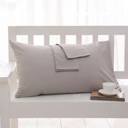 2PC Cotton pillowcase solid color standard pillowcase bedroom pillowcase 40x60cm/50x70cm/50x90cm free shipping 240113