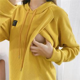 Maternity Pregnant Winter Coat Jacket Left And Right Opening Breastfeeding Pregnant Women Sweater Maternity Clothes 240117