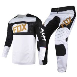 Motocross MX ATV 360 Mirer Gear Set 2022 Jersey Pants Combo Mens Kits Off Road Moto Dirt Bike Cycling Adult Black White Suit