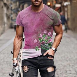 Men's T Shirts Trendy Graphic Tees Clothing For Irish Pattern Crewneck Tops St. Day Mens Shirt Pack Novelty