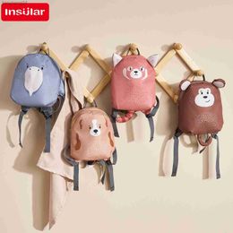 Handbags Cartoon Small animals Kids Backpack Parent-child Canvas Backpack Children's Bag Girls Boys Kindergarten School Bag