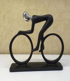 cycling black resin craft ornaments modern minimalist fashion crafts6068746