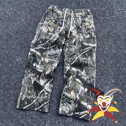Men's Jeans Leaf Camouflage Functional Tactical Pants Men Women Best Quality Jogger Drawstring Sweatpantsyolq