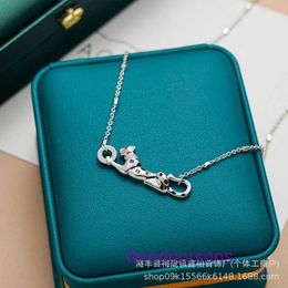 High quality Exquisite Carter jewellery Designer Necklace Sterling Silver S925 New American Leopard Geometric Style Design with Stere With Original Box