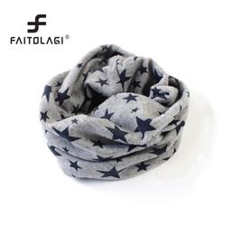 2017 Autumn Winter Boys Girls Collar Baby Scarf Cotton O Ring Neck Scarves Elastic Star Prints Winter Neck Warmer For Kids9751697