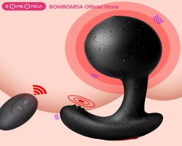 Inflatable Huge Anal Dildo Vibrator Wireless Remote Control Male Prostate Massager Big Butt Plug Anal Expansion Sex Toys For Men T8090804