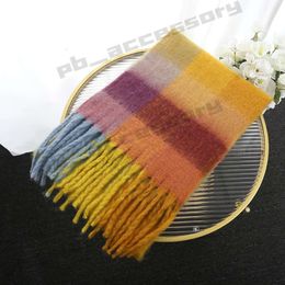 Fashion Scarf Ac Studio Designers Cashmere for Women Luxury Mens Winter Scarfs Shawl Scarves Womens as Studios Wool Poncho for Men with Tag Rainbow Colour 789