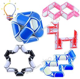 Cool Snake Magic Cubes Variety ular Kids Game Stress Reliever Transformable Gift Puzzle girl boy learning toys for childr5936211