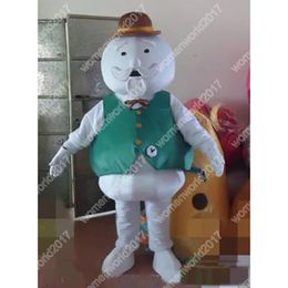 snowman Mascot Costume Simulation Cartoon Character Outfits Suit Adults Size Outfit Unisex Birthday Christmas Carnival Fancy Dress