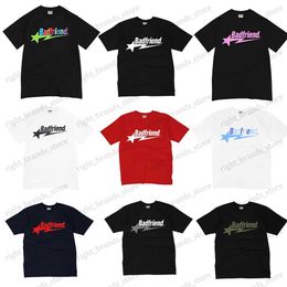 Men's T-Shirts Y2K T Shirt Harajuku Hip Hop Badfriend Letter Printing Gothic Oversized TShirt Men Women New Punk Rock Gothic Short Sleeve Tops T240117