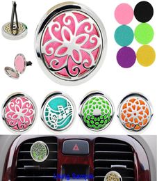 Car Perfume Diffuser Air Condiitoning Vent Clip Freshener Aromatherapy Essential Oil Diffuser with 5PCS Felt Pads 2461268