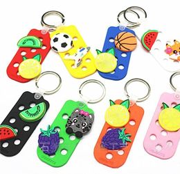 10000PCSWholesale Optional Styles Eva Keychains Croc Shoe Charms Can Be Installed On The Keychain Soft Pvc Key Lubag