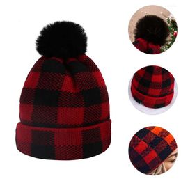 Berets 1Pc Christmas Knitted Hedging Warm Woollen Hat For Adults