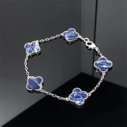 Luxury Designer Clover Bracelet Necklace Charm Earrings Malachite Onyx Tennis Bracelets Designer Jewelry Set High Quality