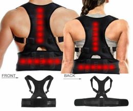 Magnetic Posture Corrector Support Back Shoulder Brace Belt Adjustable Back Brace Lumbar Shoulder Support Belts For Men Women1259577