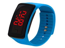 Boys Girls Digital Watch Gift Children Led Bracelet Electronics Wrist Watches Multicolor Plastic Strap 1dh J26381522