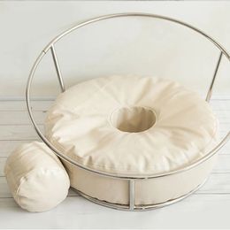 Baby Pography Props Posing Donut Beanbag Backdrop Stand For born Poshoot Accessorie Bean Bag Fotografia Po Shoot 240117