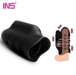 Powerful 10 Speeds Male Masturbator Glans Exerciser Bullet Vibrators Delay Lasting Trainer Penis Massager Adult Sex Toys For Men Y8710596