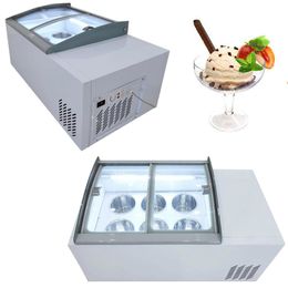 High Quality Supermarket Ice Cream Display Freezer Showcase Commercial Refrigerator Ice Cream Dipping Cabinet