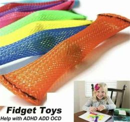 Braided Mesh Tube and Marble Ball Mesh Marble Toys Sensory Kids Adult Stress Anxiety Relief Squeeze per Bubble Soothing 9732864