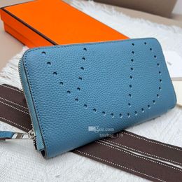 Luxury wallets card holder Designer wallet Real Leather Passport bag Multi-card Cowhide palm zipper Long Purse