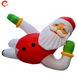 8m 26ft Outdoor Activities Lying Snowman Inflatable Decorations Xmas Season Outdoor Yard Decoration Inflatable Snowman Cartoon Model