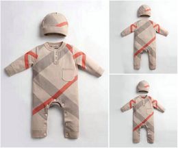 European American style baby Jumpsuits onesies for Boy girl spring and autumn Newborn romper knitted Rompers jacket sweater suit1524317
