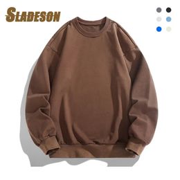 2023 Autumn Sweatshirt Men Casual Classic Long Sleeve Crewneck Shirts for Undershirts Pullover Sweater Man Clothing 240116