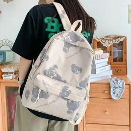 School Bags Small Fresh Print Backpack Schoolbag Female High Quality College Style Girl Cute Travel