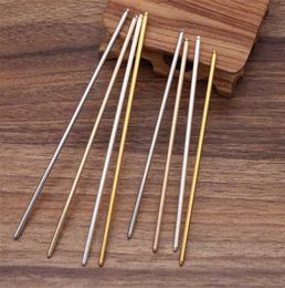 50 PCS 125mm3mm Vintage Metal Hair Stick Base Setting 4 Colours Plated Hairpins DIY Accessories For Jewellery Making 2110195702763