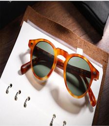 gp518 6 retrovintage Polarised sunglasses quality pureplank muticolor small round rim unisex goggles 4523150 fullset case9816148