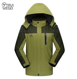 TRVLWEGO Men Women Spring Outdoor Waterproof Hiking Jacket Sports Trekking Hooded Climbing Clothes Unisex Camping Fishing Coats7878643