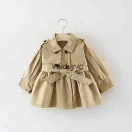 재킷 아기 여자 옷 재킷 패션 유아용 코트 재킷 소녀 긴 소매 어린이 의류 의류 겉옷 10m-4 년 가을 봄 H240508