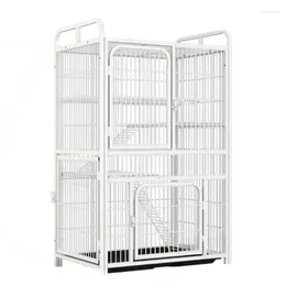 Cat Carriers Iron Cages Villa With Toilet One Large Free Space Cage House Small Outdoor Household Indoor Kennel