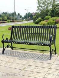 Camp Furniture Park Chair Outdoor Bench Cast Iron Casual Community Double Seat Courtyard