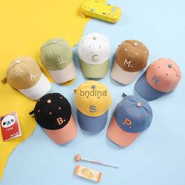 Ball Caps Spring Summer Letter Baby Baseball Cap Fashion Outdoor Sport Kids Sun Hat Adjustable Toddler Boys Girls Peaked Baby Turban Hats YQ240117