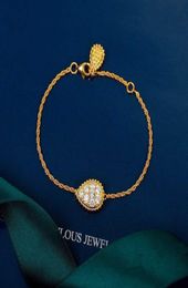 New Brand Pure 925 Sterling Silver Jewellery For Women Water Drop Bracelet Praty Wedding Jewellery Cute Gold Colour Diamond Lovely8071957